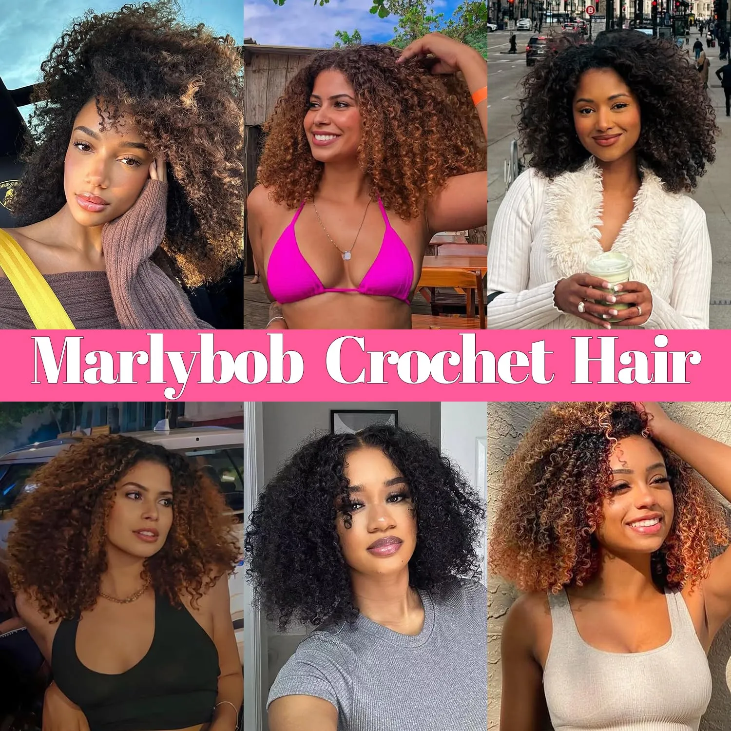 10 Inch Short Passion Twist Hair 8 Bundles Marlybob Kinky Curly Crochet Hair for Black Women Jerry Curly Braiding Hair (8Bundles10 Inch, 1b#)