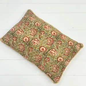 100% COTTON DIGITAL PRINT PILLOW WITH FRINGE 40x60cm
