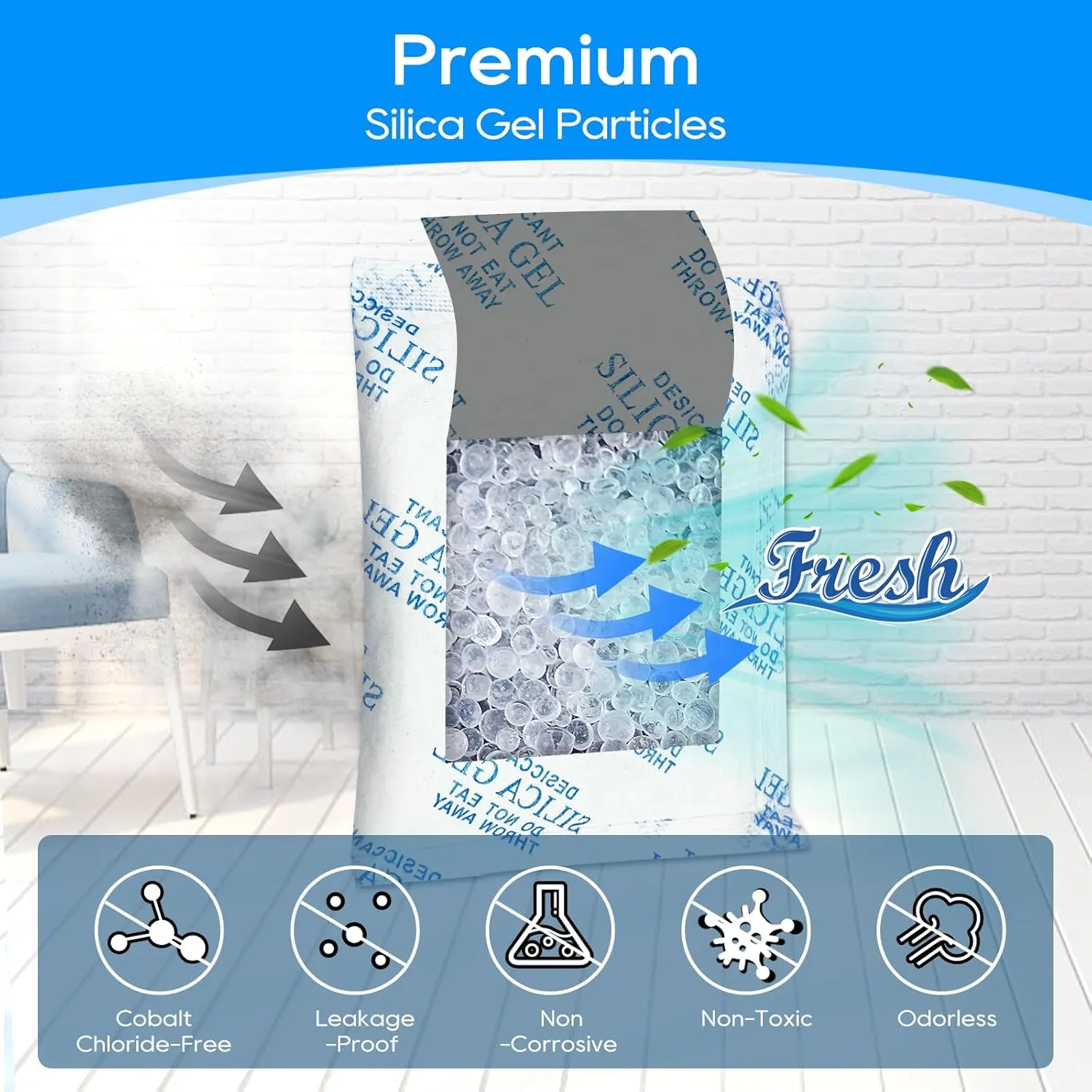 10PCS Desiccant Bag Replacement for All Smart Feeders, Desiccant Packs for Storage, Desiccant Bags for Moisture Control for Automatic Pet Feeders Cat Dog Feeder, Silica Gel Desiccant Packets