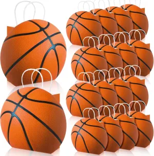 16 Pcs Basketball Goodie Bags Team Bags, Basketball Party Favors Gift Bags for Basketball Birthday Party Supplies, Basketball Party Favor Bags Snack Treat Bags, Basketball Birthday Party Decorations