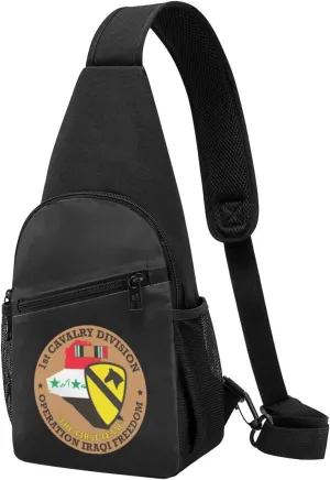 1st Cavalry Division OIF Chest Pack Leisure Shoulder Crossbody Chest Bag