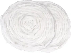 2 Cotton Roll Beauty Coils for Makeup Manicures Skin Care Soft Lightweight Each for Home and Salon Use for Facials and Hair Styling