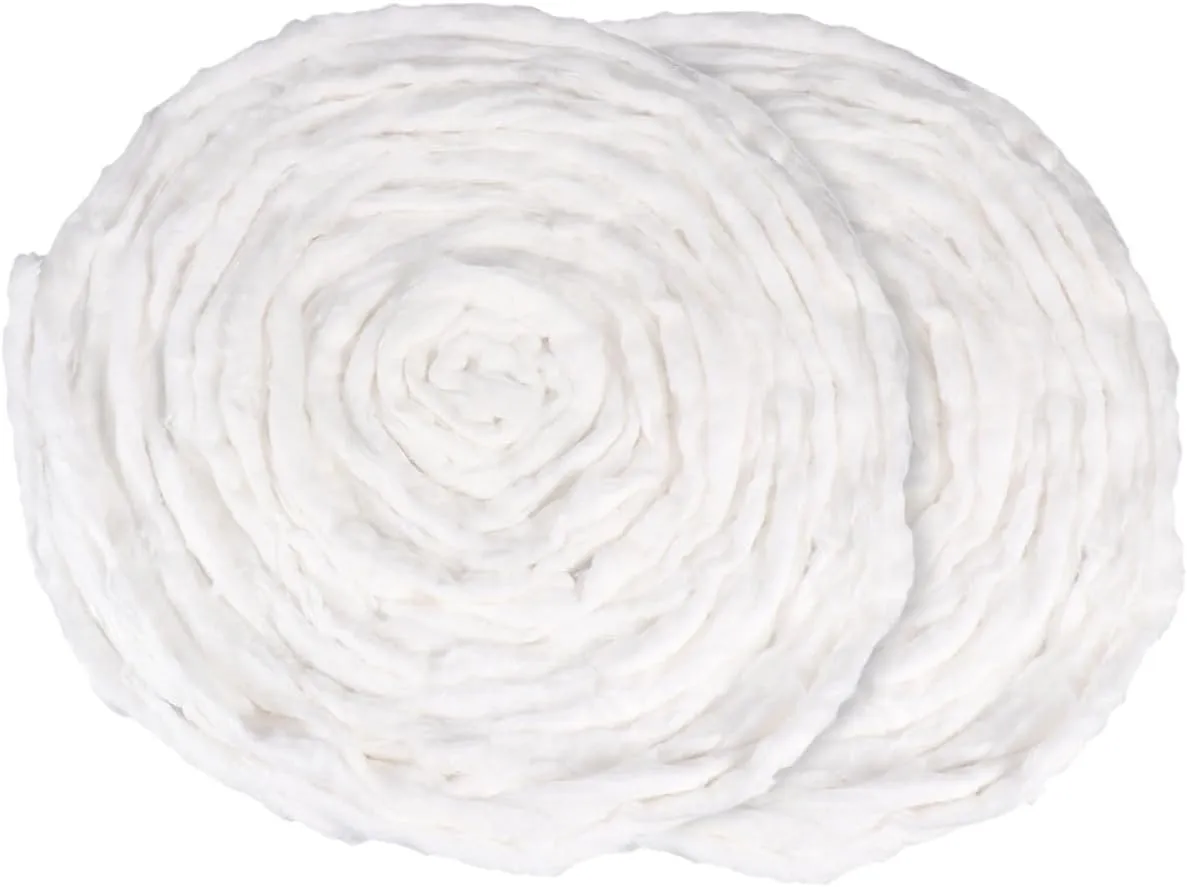 2 Cotton Roll Beauty Coils for Makeup Manicures Skin Care Soft Lightweight Each for Home and Salon Use for Facials and Hair Styling