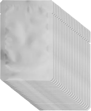 200 Pieces mylar bags for Food Storage 4 x 6 Inch Resealable Mylar Aluminum Foil Bags for food storage smell proof packaging bag aluminum foil pouch Flat Heat Sealing Bags for Beans, Wheat, Grains