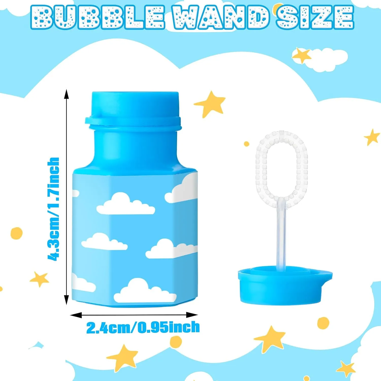 24 Pack Bulk Bubble Wands Cartoon Story Party Favors Toy Theme Birthday Party Supplies Cartoon Theme Birthday Party Goodie Bag Stuffers Supplies Decorations (Hexagon Bottles,Story)