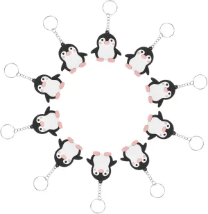 24Pcs Cute Penguin Keyring Adorable Animal Keychains for Bags Backpacks Purses Party Favors Decorations for Animal Theme Celebrations