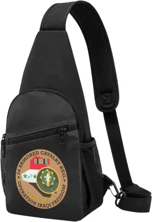 2nd Armored Cavalry OIF Chest Pack Leisure Shoulder Crossbody Chest Bag