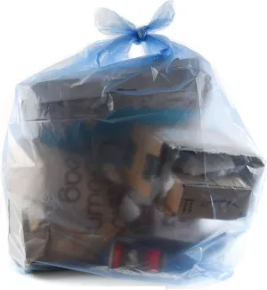 46 Gallon Heavy Duty Large Blue Recycling Trash Bags [20 PACK] - Blue Yard Trash Bags, Great for Aluminum, Glass bottles and Landscaping Bag, Recycling Garbage Bags, 2 Mil (46 Gallon - 20 Count)