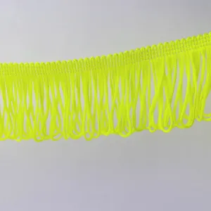 5cm Neon Yellow Soft Loop Fringe