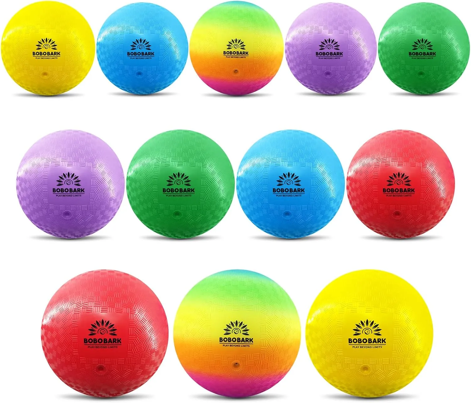 8.5 Inch Playground Balls – 12 Pack Kickball Set for Kids with Pump & Mesh Bag, Soft Dodgeball & Four Square Ball for Schools, PE, Gym, Indoor & Outdoor Games, Birthday Gift & Holiday Present
