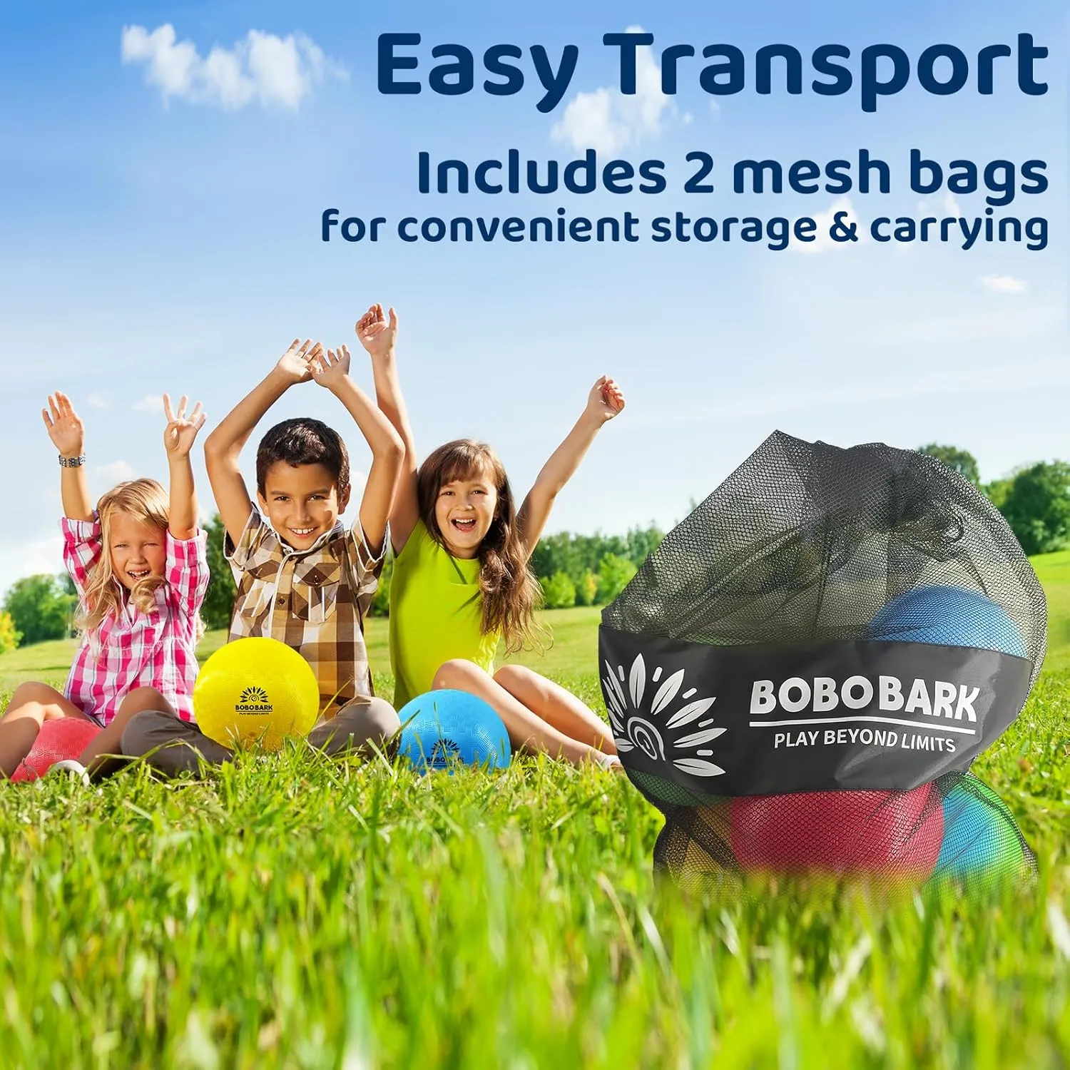 8.5 Inch Playground Balls – 12 Pack Kickball Set for Kids with Pump & Mesh Bag, Soft Dodgeball & Four Square Ball for Schools, PE, Gym, Indoor & Outdoor Games, Birthday Gift & Holiday Present