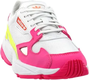 Adidas Women's Originals Falcon Shock Pink/Solar Yellow/Raw White Nylon Casual Shoes