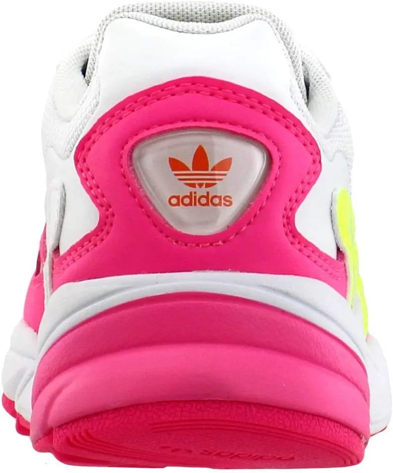 Adidas Women's Originals Falcon Shock Pink/Solar Yellow/Raw White Nylon Casual Shoes