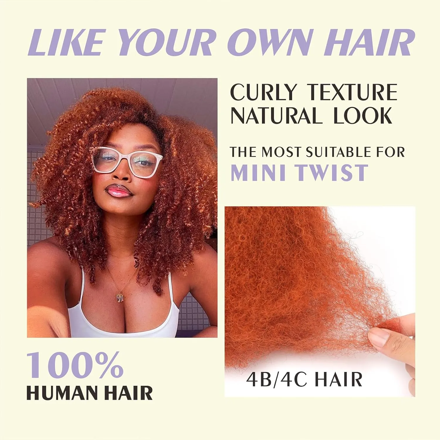 Afro Kinkys Bulk Human Hair for Dreadlocks Extensions Repair Locs, Twist Braiding Afro Kinky Human Hair for Locs 50g/Bundle (350#,12 INCH)