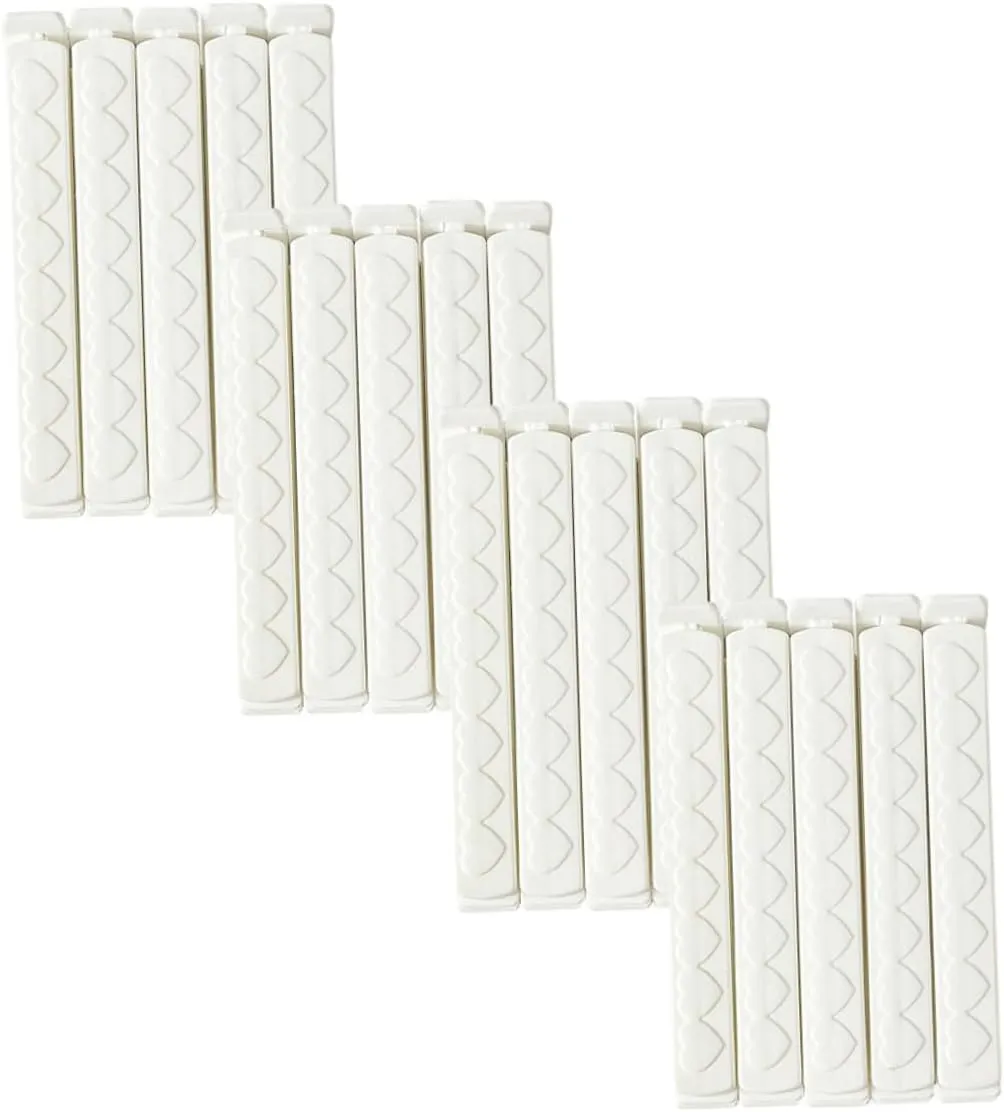 Alipis 20Pcs Fresh Preservation Clips Food Sealing Clips for Milk Powder Snacks and Salt Bags Convenient Kitchen Bag Sealers for Long