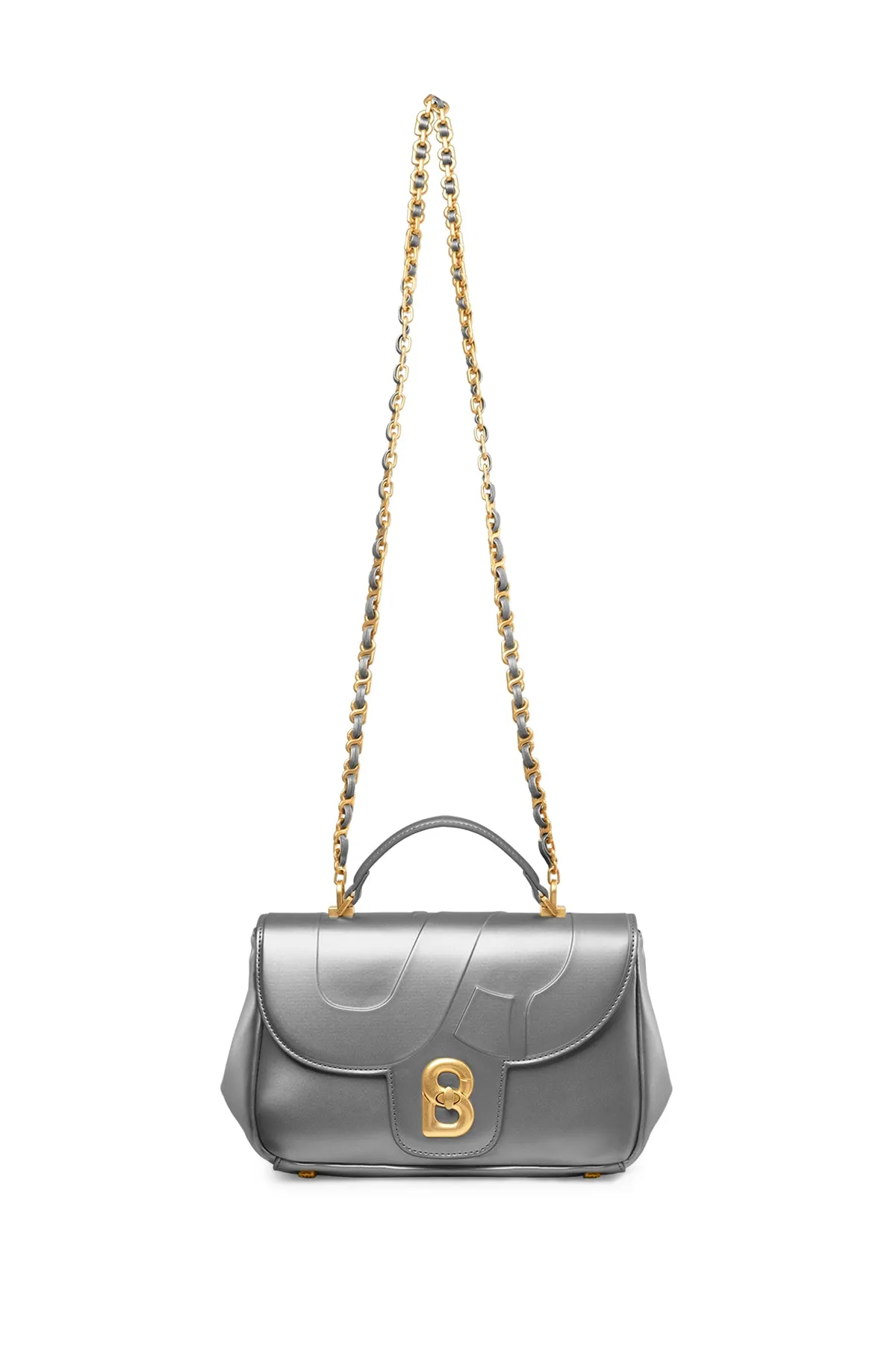 Alma Flap Bag Smooth Finish Medium - Dark Silver