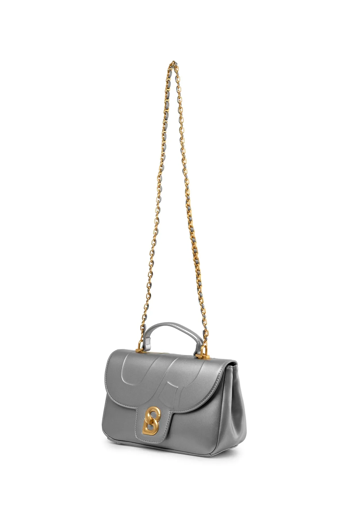 Alma Flap Bag Smooth Finish Medium - Dark Silver
