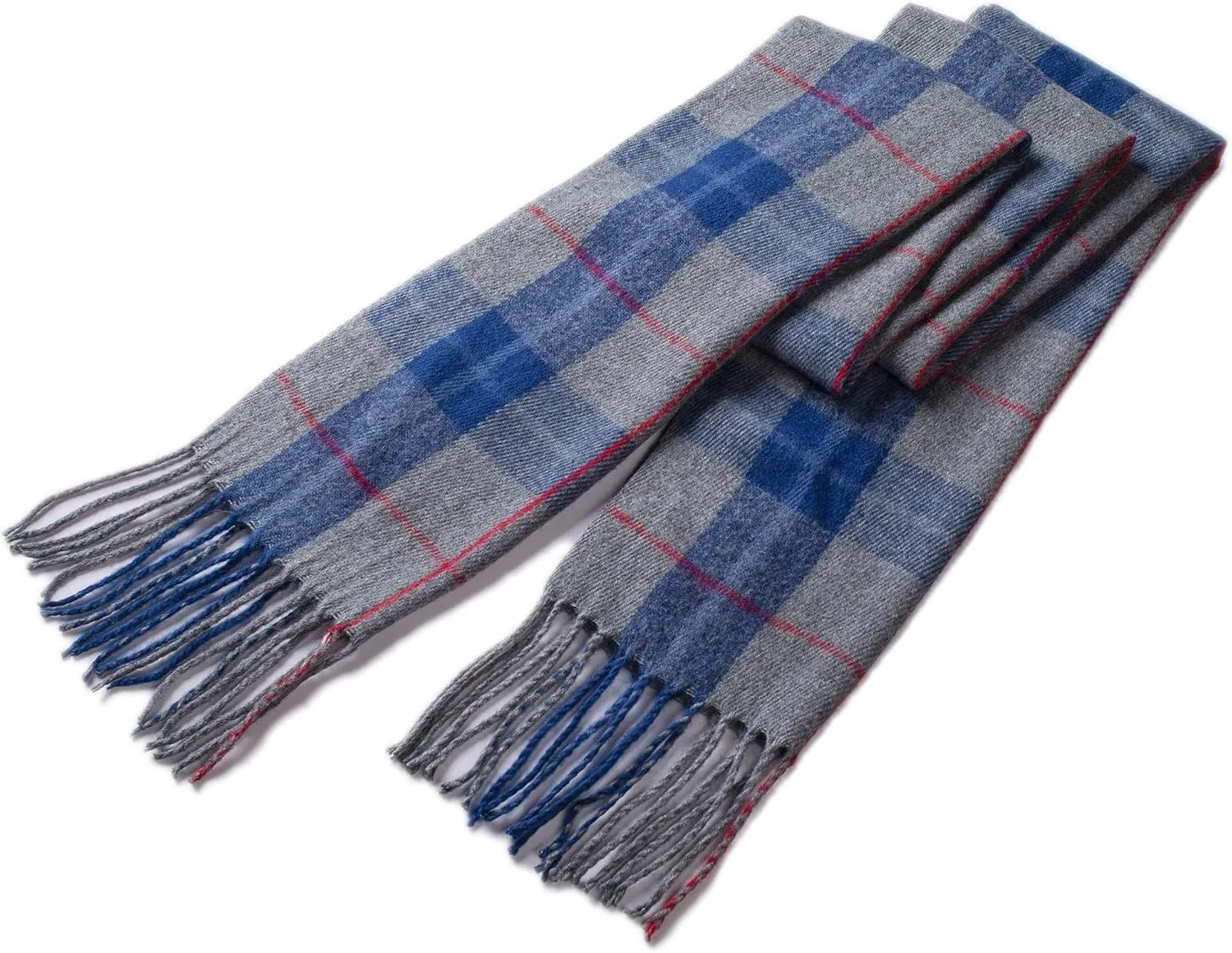 Alpine Swiss Mens Plaid Scarf Softer Than Cashmere Scarves Winter Shawl