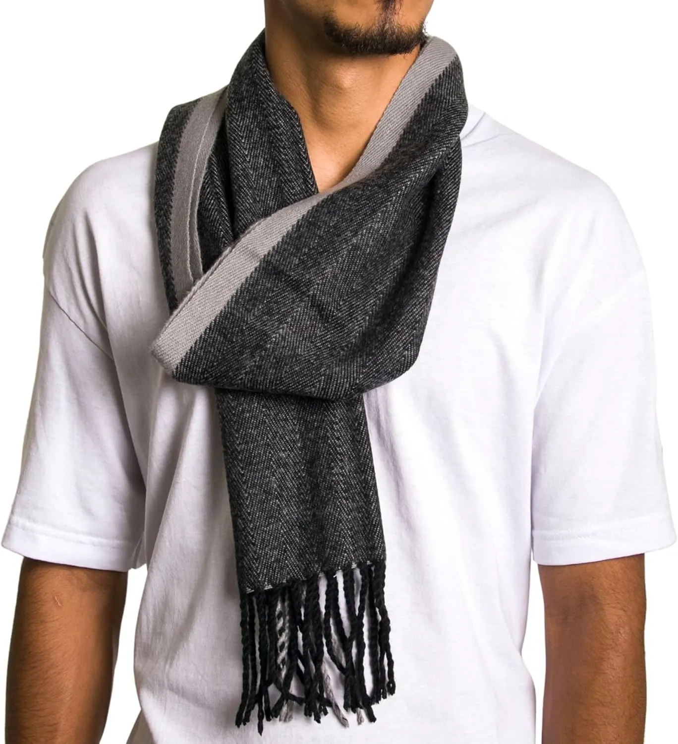 Alpine Swiss Mens Plaid Scarf Softer Than Cashmere Scarves Winter Shawl