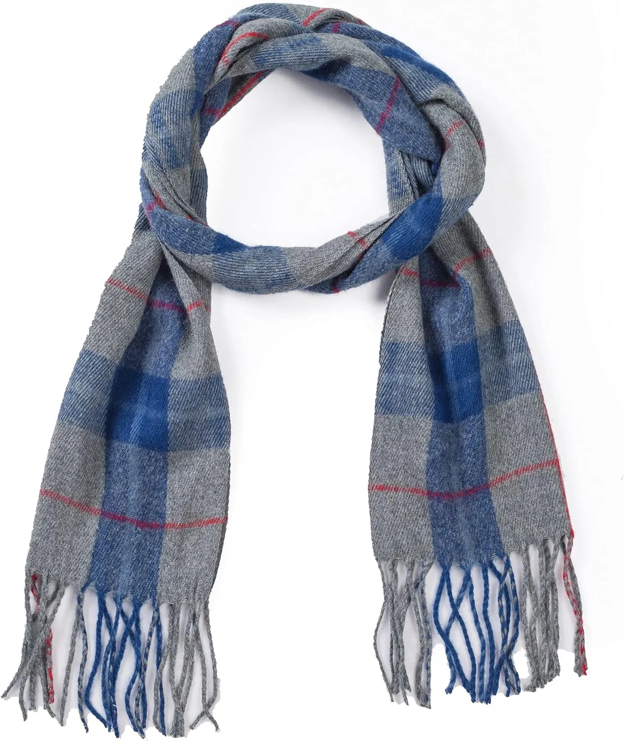 Alpine Swiss Mens Plaid Scarf Softer Than Cashmere Scarves Winter Shawl