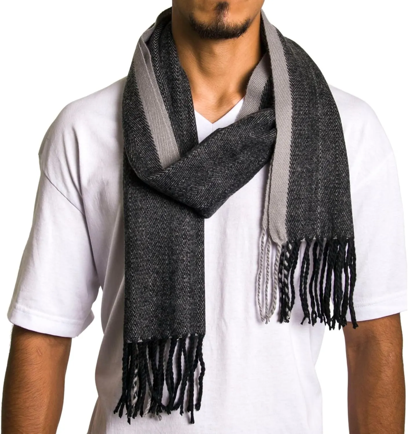 Alpine Swiss Mens Plaid Scarf Softer Than Cashmere Scarves Winter Shawl
