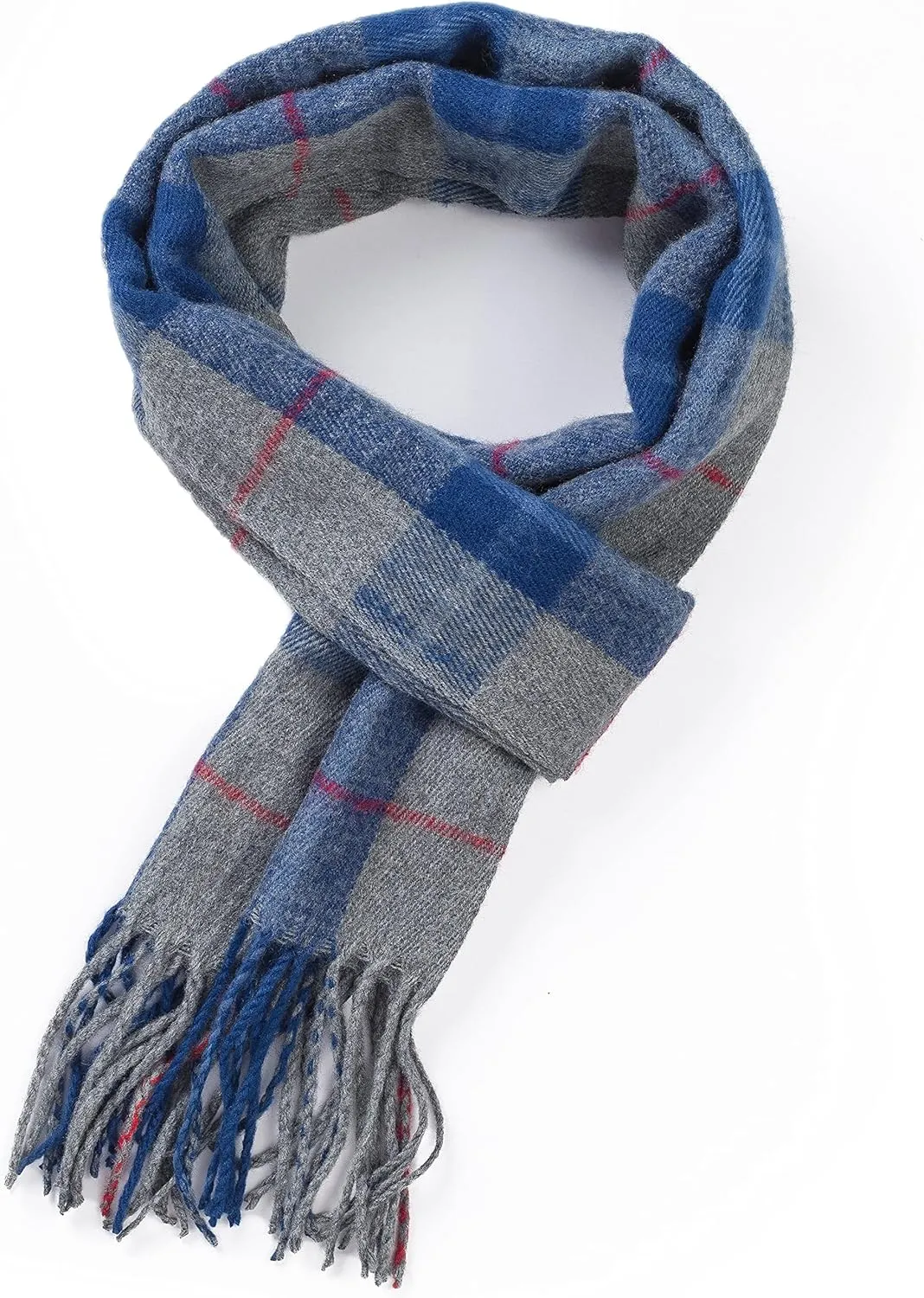 Alpine Swiss Mens Plaid Scarf Softer Than Cashmere Scarves Winter Shawl