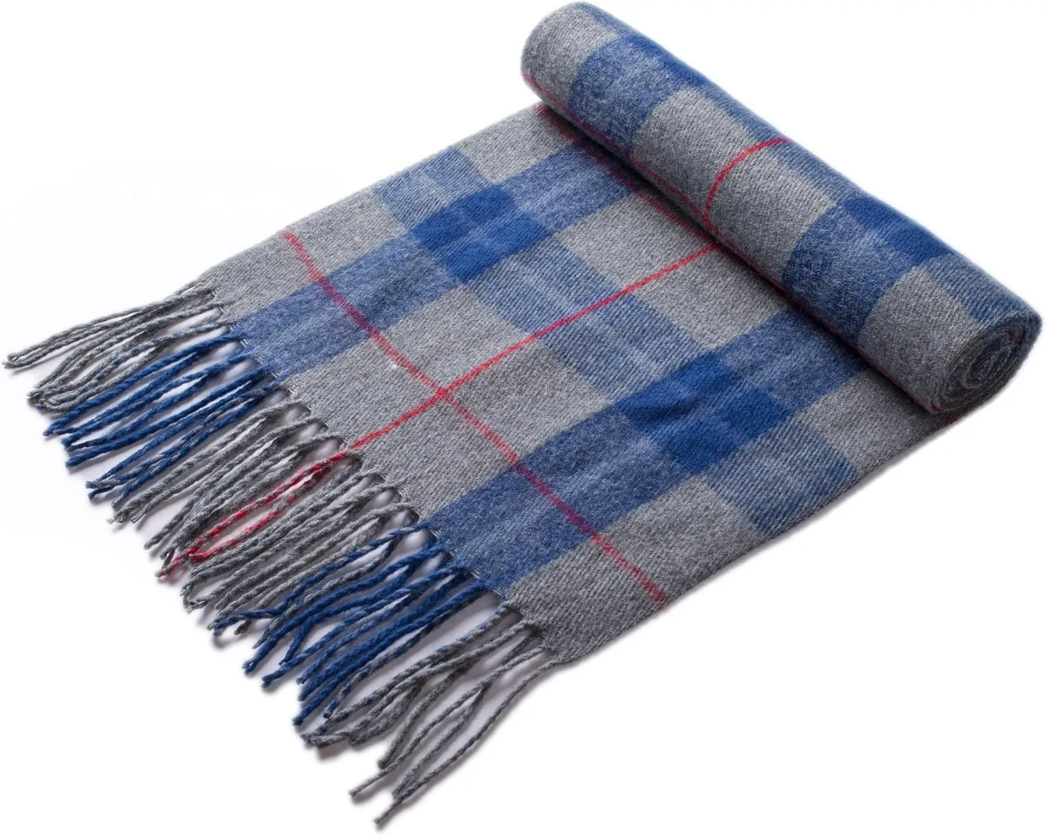 Alpine Swiss Mens Plaid Scarf Softer Than Cashmere Scarves Winter Shawl