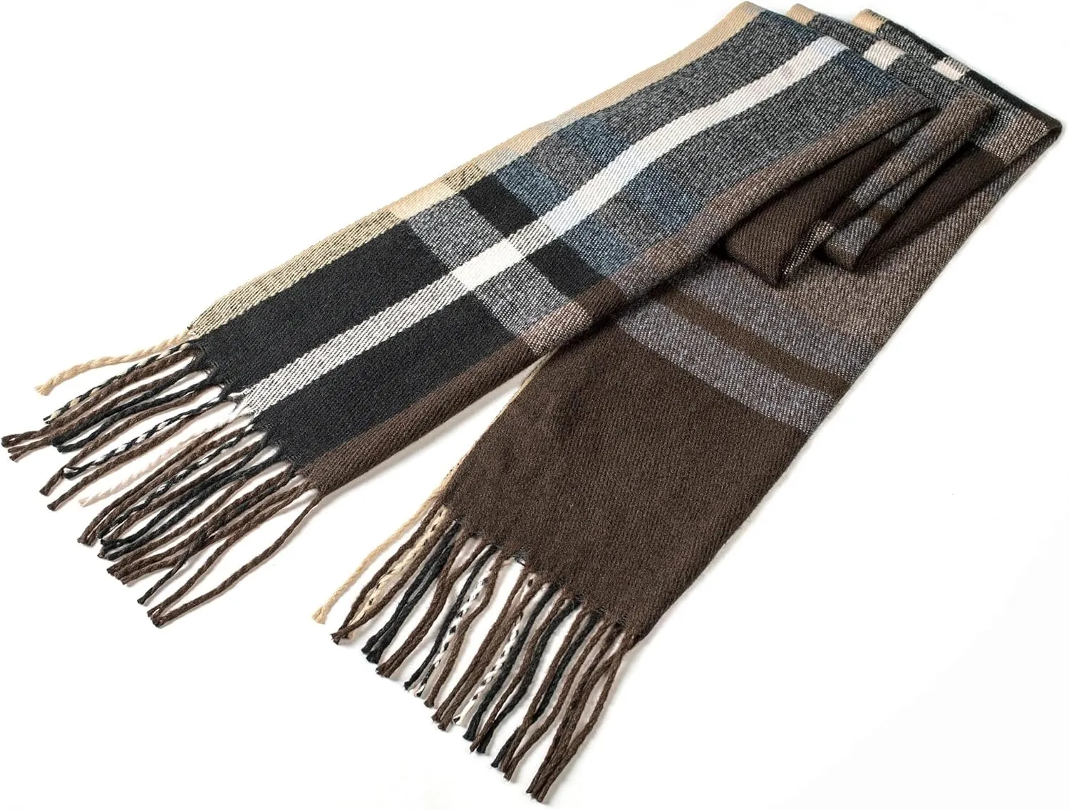 Alpine Swiss Mens Plaid Scarf Softer Than Cashmere Scarves Winter Shawl