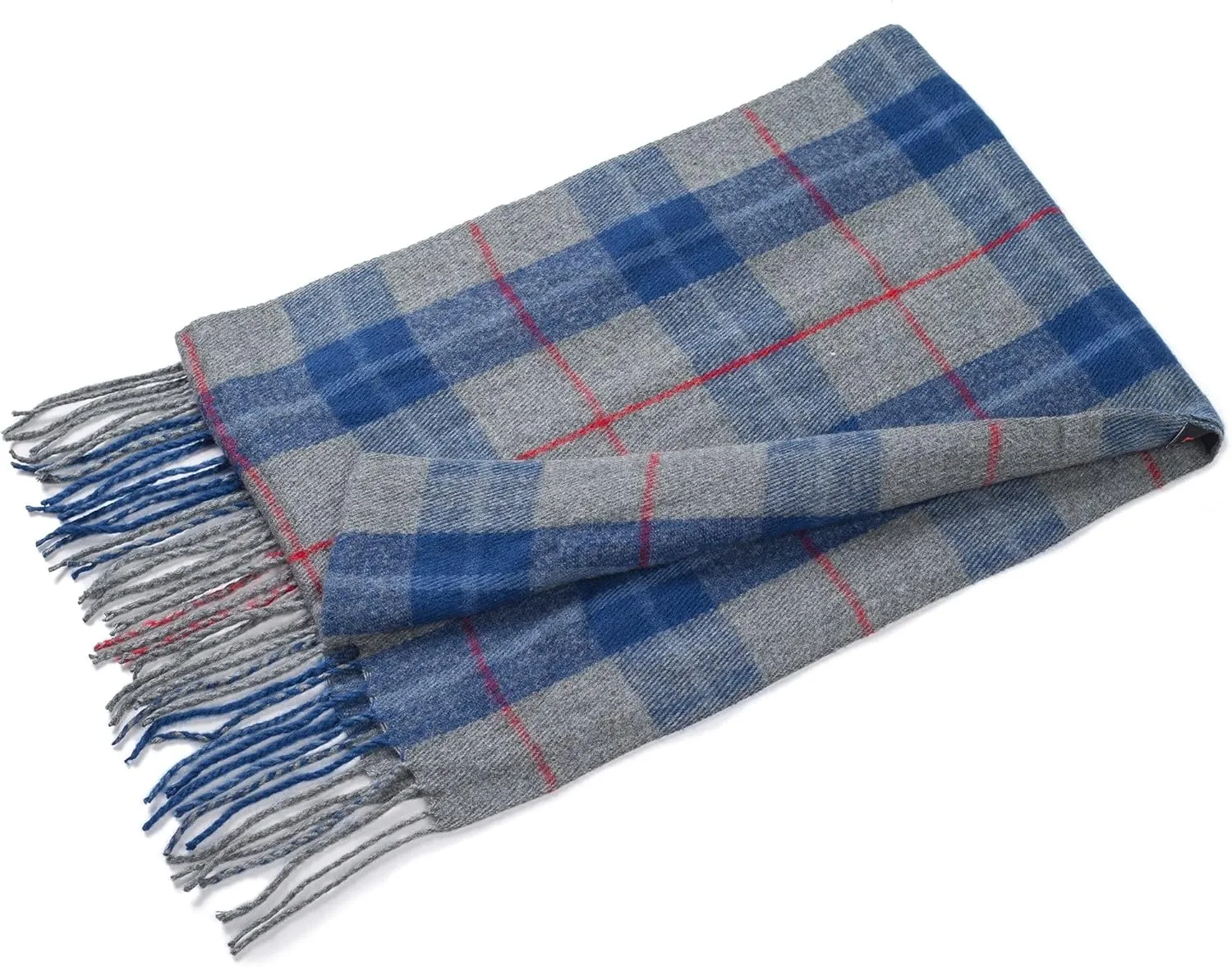 Alpine Swiss Mens Plaid Scarf Softer Than Cashmere Scarves Winter Shawl