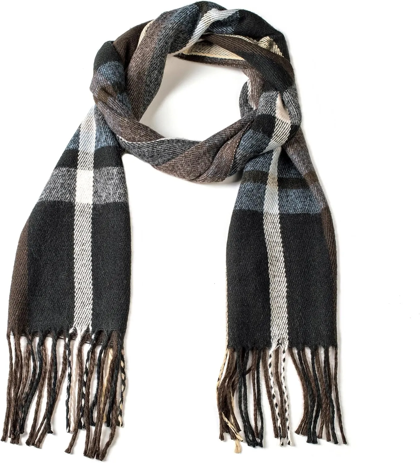 Alpine Swiss Mens Plaid Scarf Softer Than Cashmere Scarves Winter Shawl