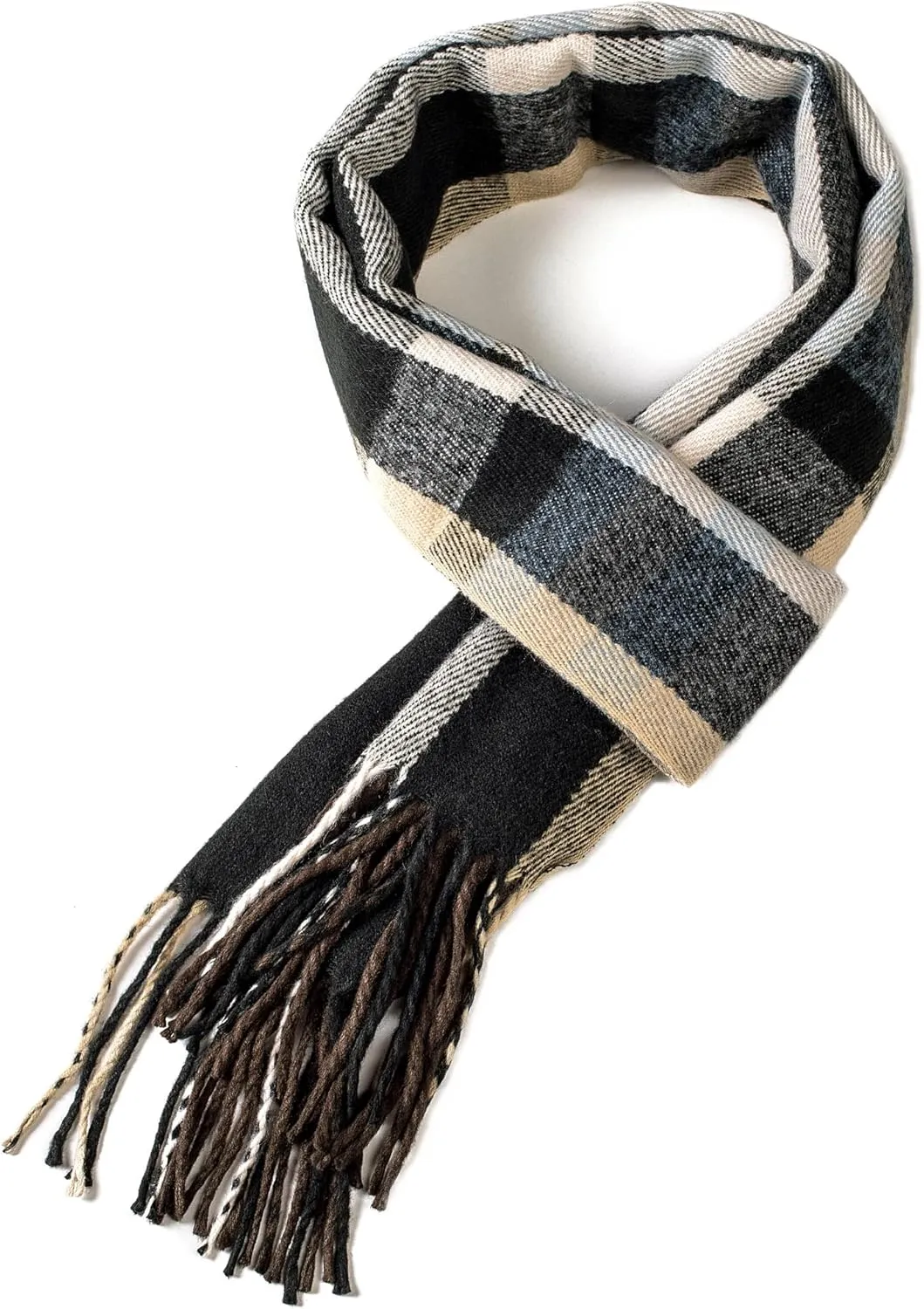 Alpine Swiss Mens Plaid Scarf Softer Than Cashmere Scarves Winter Shawl