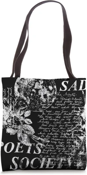 Alt Goth Sad Poets Society Emo Edgy Tote Bag