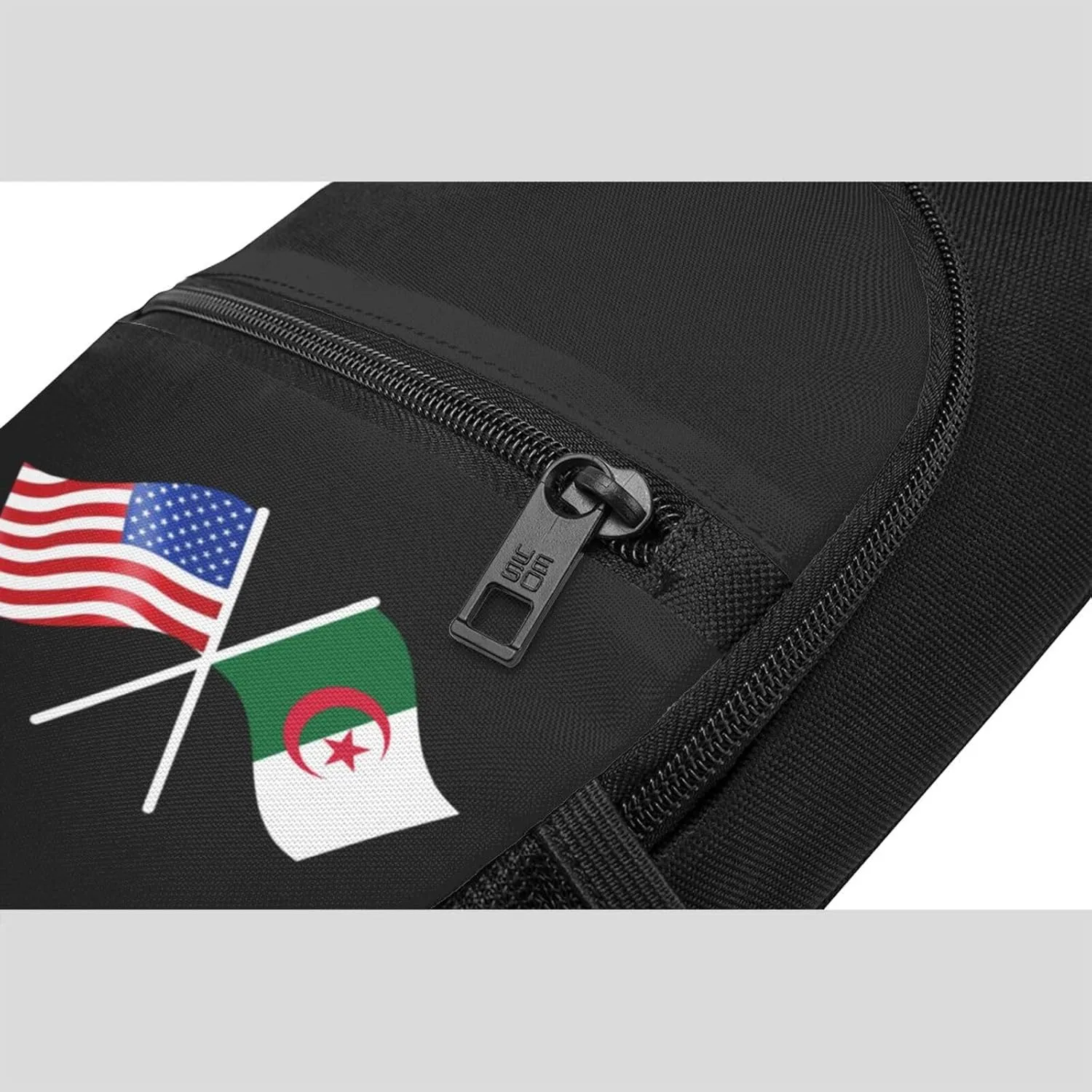 American And Algeria Flag Chest Pack Leisure Shoulder Crossbody Chest Bag