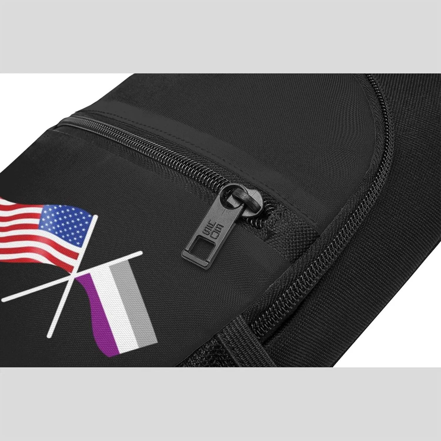 American And Asexuality Flag Chest Pack Leisure Shoulder Crossbody Chest Bag