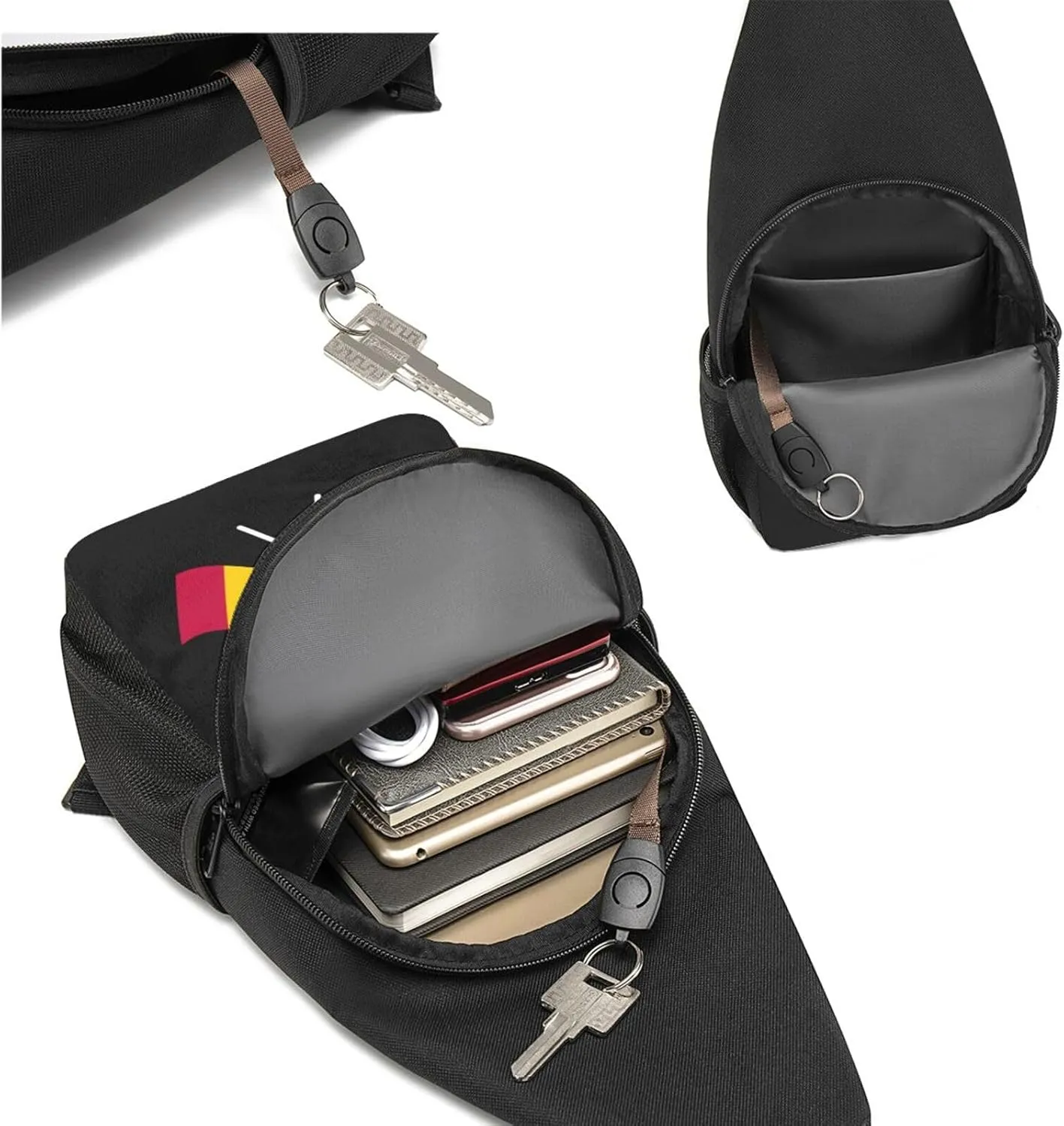 American And Belgium Flag Chest Pack Leisure Shoulder Crossbody Chest Bag
