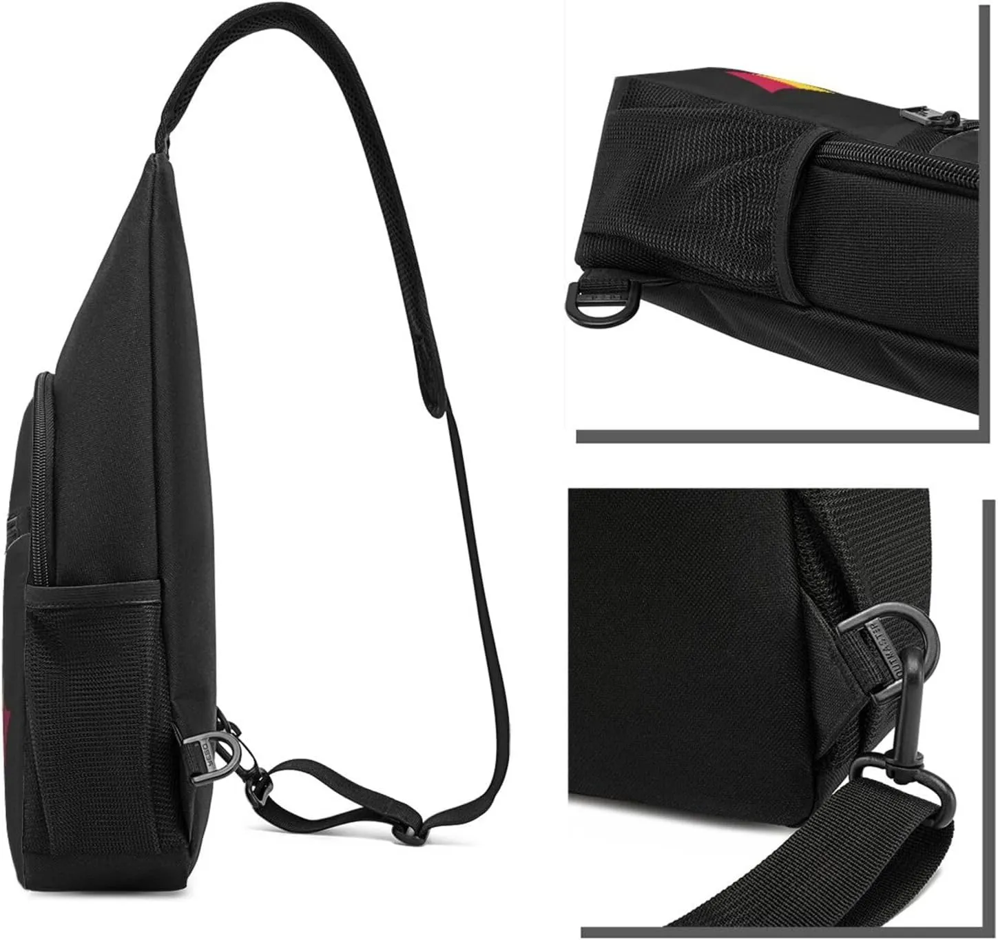 American And Belgium Flag Chest Pack Leisure Shoulder Crossbody Chest Bag