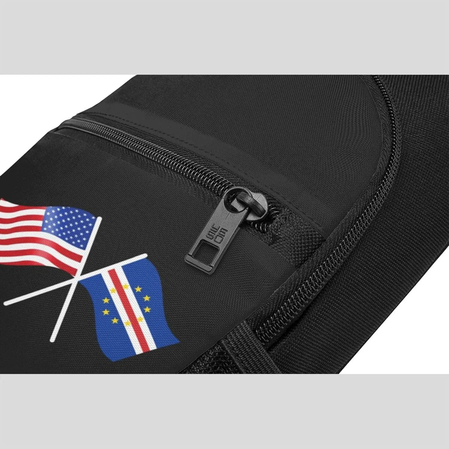 American And Cabo Verde Flag Chest Pack Leisure Shoulder Crossbody Chest Bag