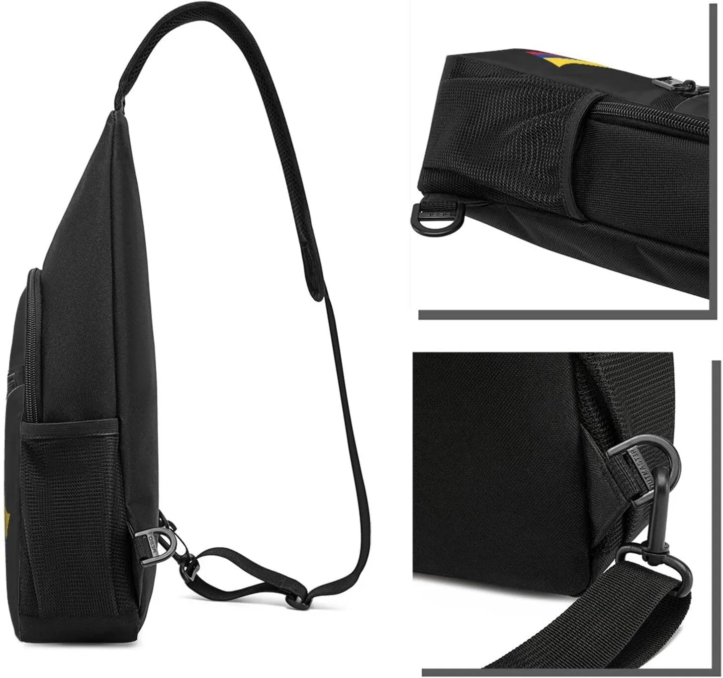 American And Colombia Flag Chest Pack Leisure Shoulder Crossbody Chest Bag