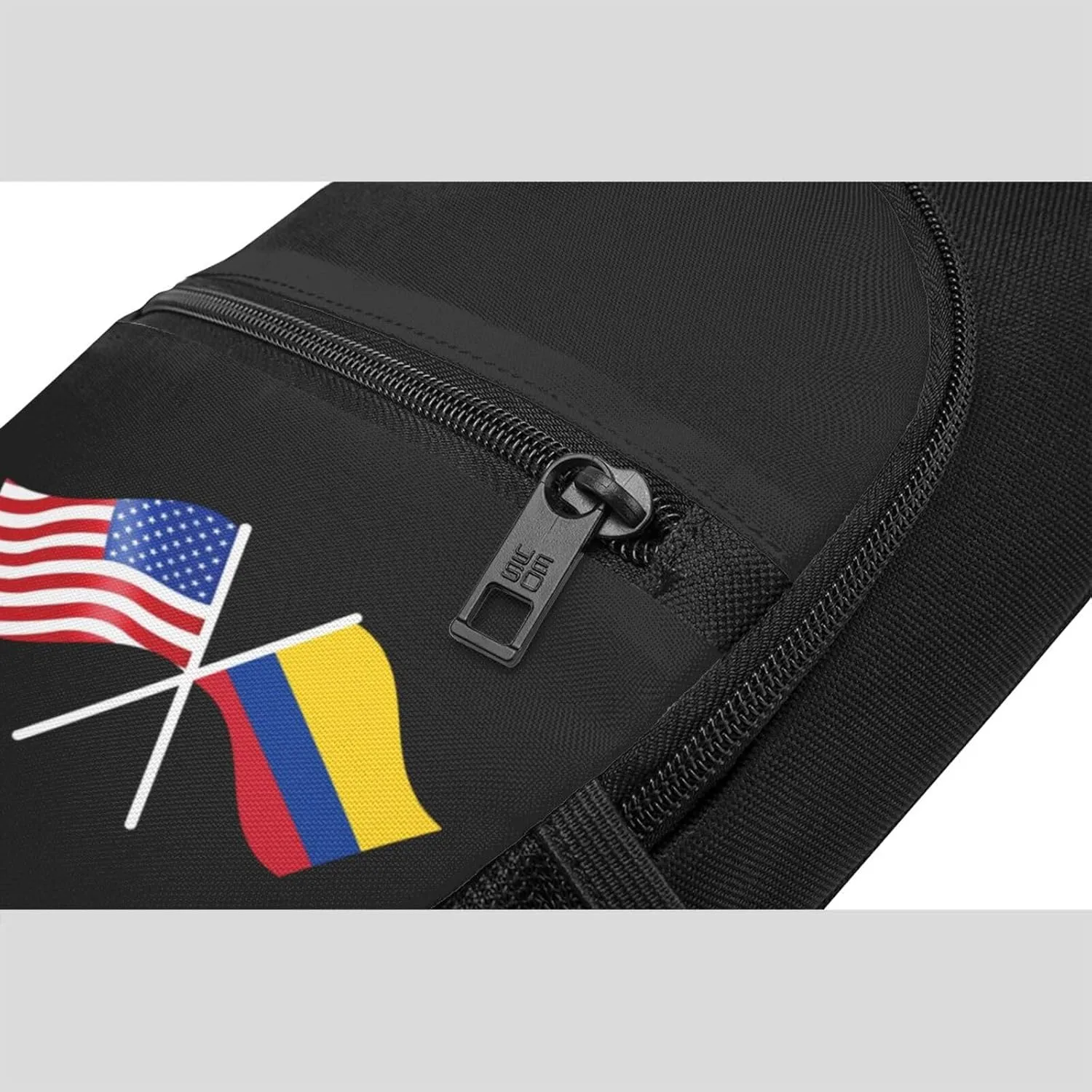 American And Colombia Flag Chest Pack Leisure Shoulder Crossbody Chest Bag