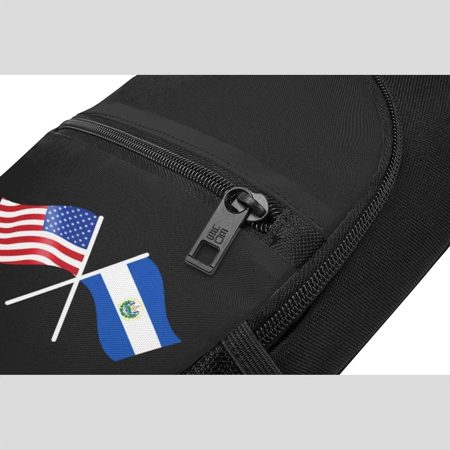 American And El Salvador Flag Chest Pack Leisure Shoulder Crossbody Chest Bag