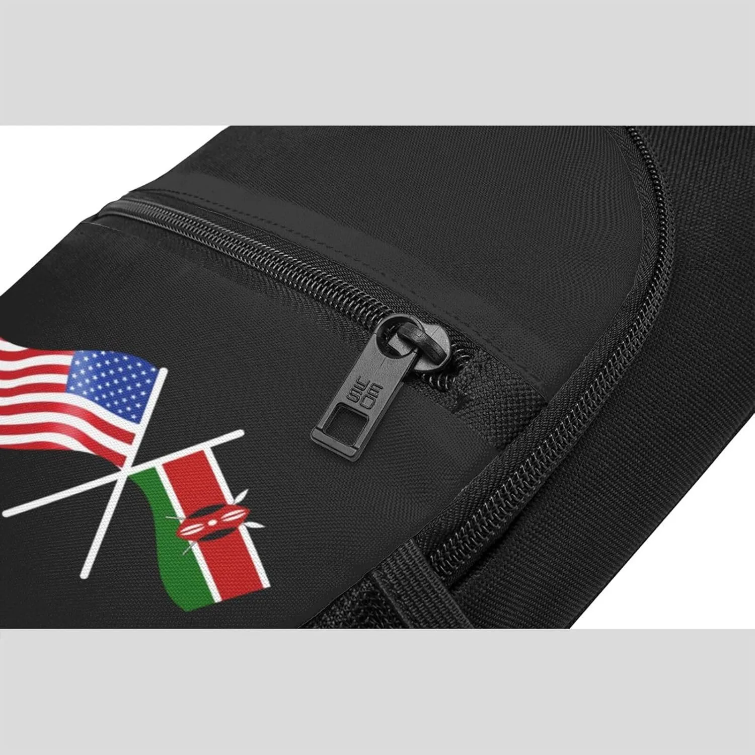 American And Kenya Flag Chest Pack Leisure Shoulder Crossbody Chest Bag