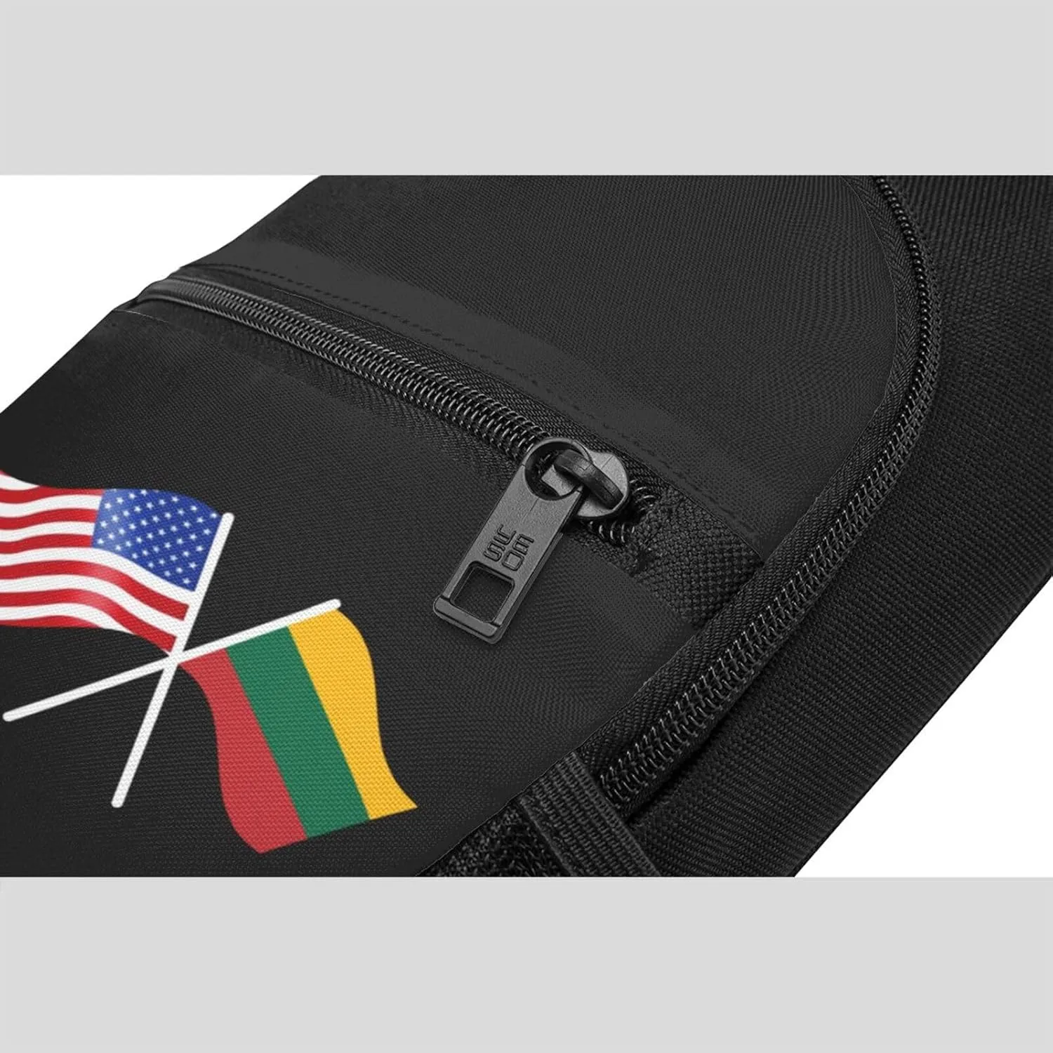 American And Lithuania Flag Chest Pack Leisure Shoulder Crossbody Chest Bag