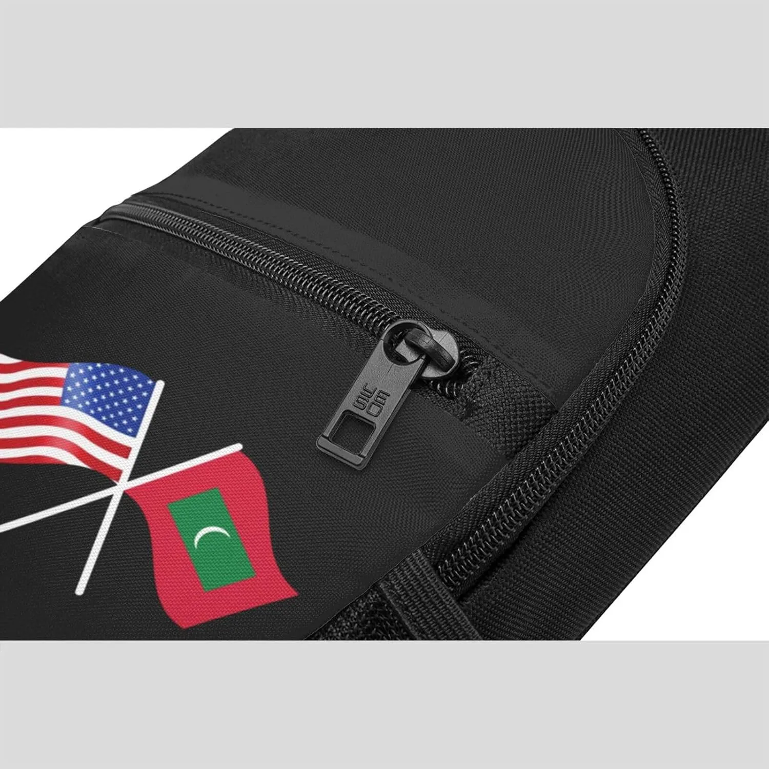 American And Maldives Flag Chest Pack Leisure Shoulder Crossbody Chest Bag