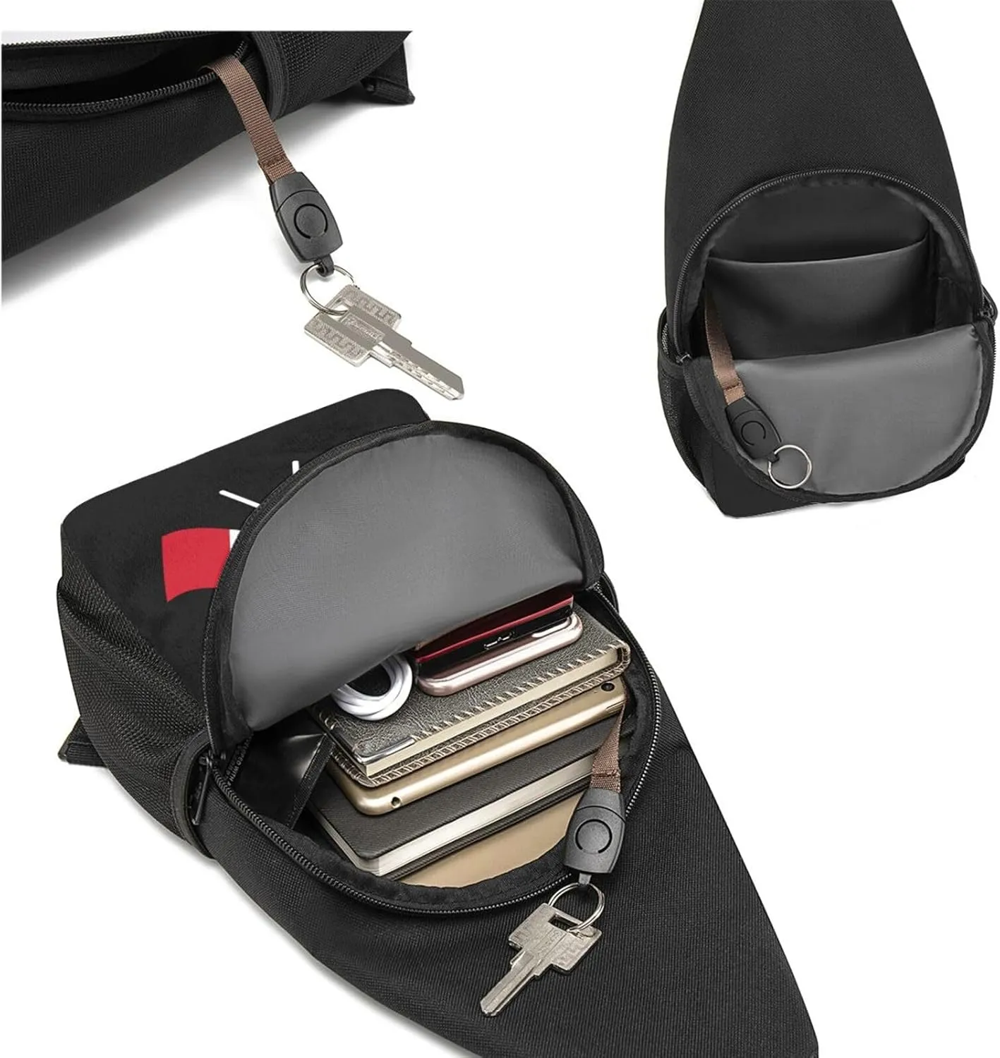 American And Malta Flag Chest Pack Leisure Shoulder Crossbody Chest Bag