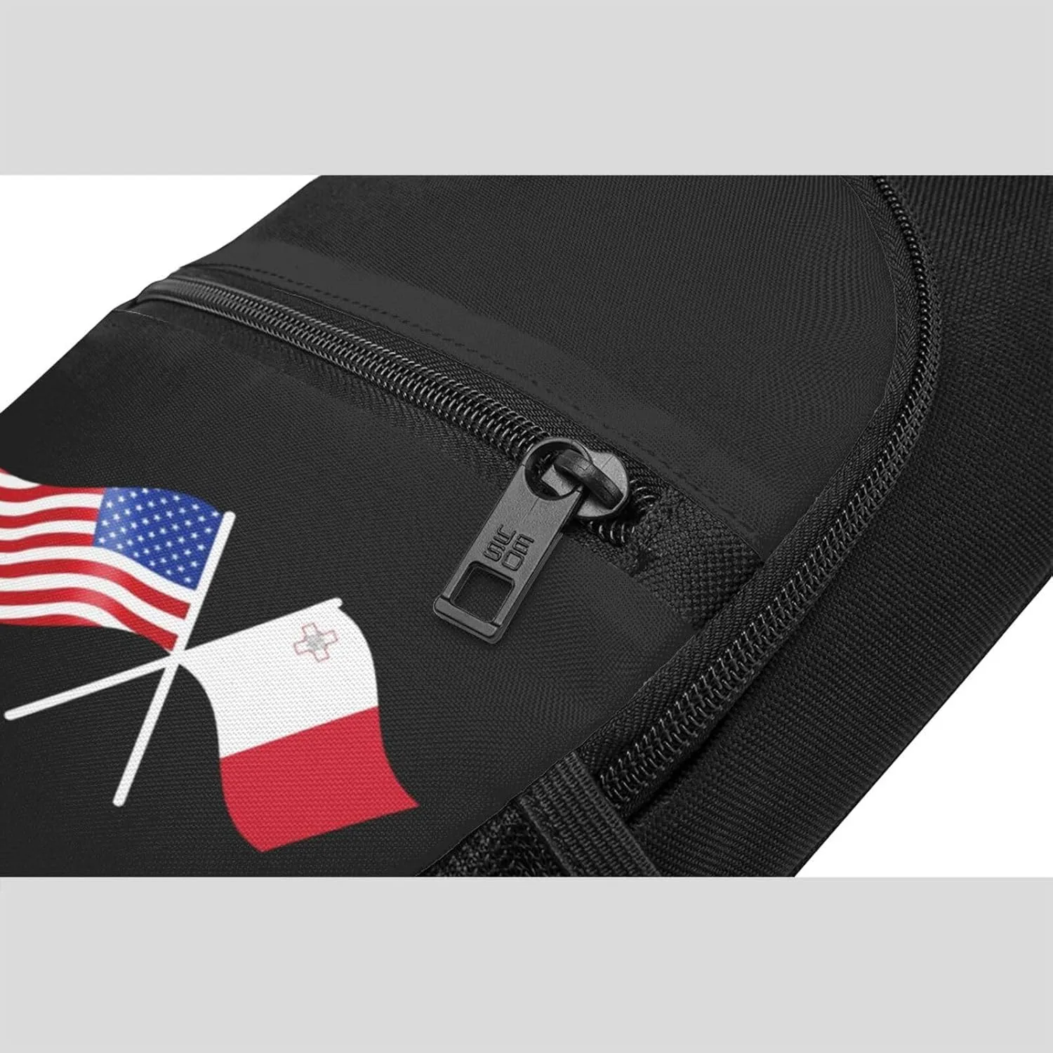 American And Malta Flag Chest Pack Leisure Shoulder Crossbody Chest Bag
