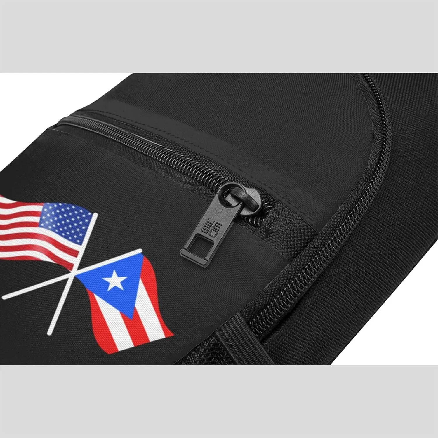 American And Puerto Rico Flag Chest Pack Leisure Shoulder Crossbody Chest Bag