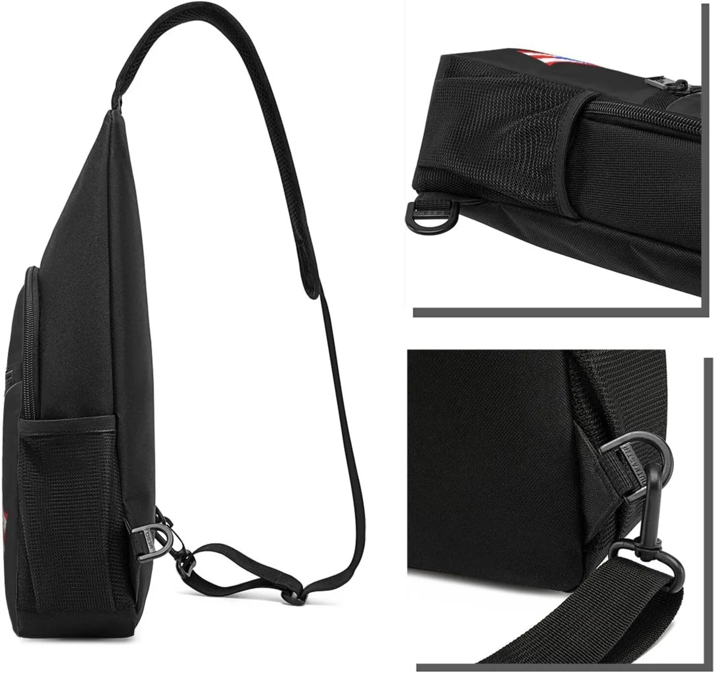 American And Puerto Rico Flag Chest Pack Leisure Shoulder Crossbody Chest Bag