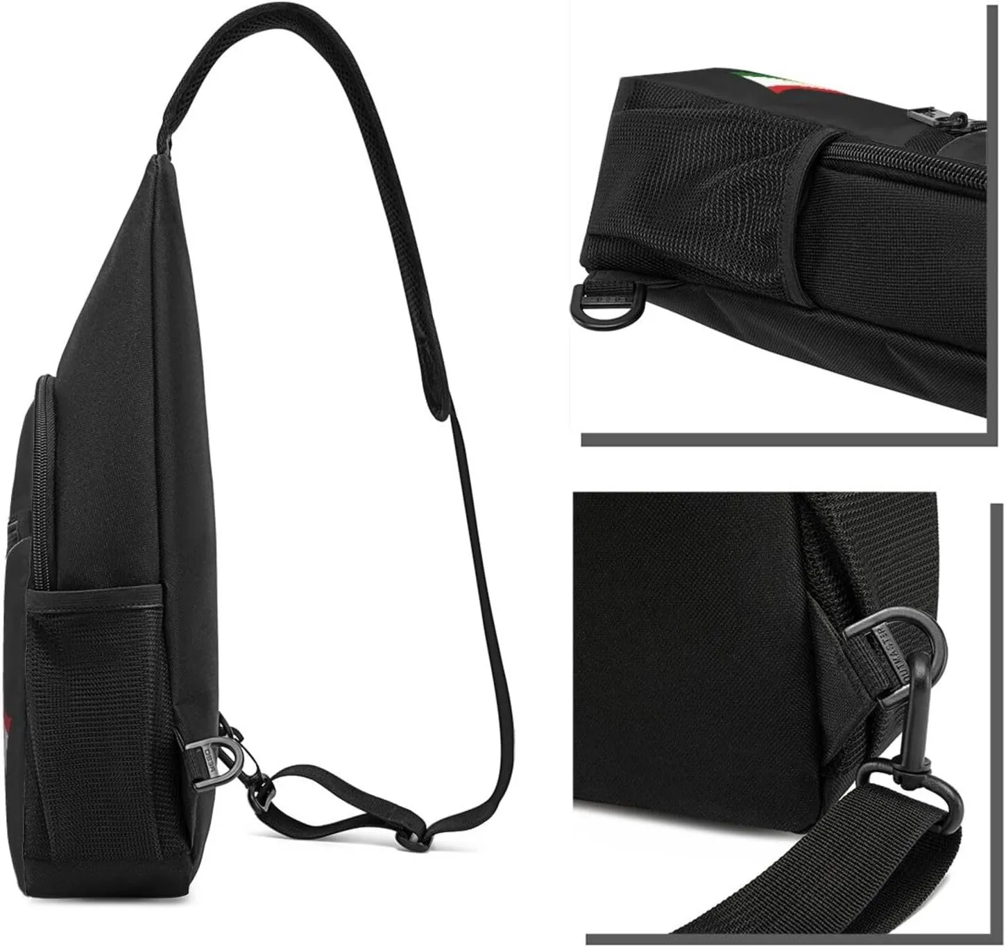 American And Tajikistan Flag Chest Pack Leisure Shoulder Crossbody Chest Bag