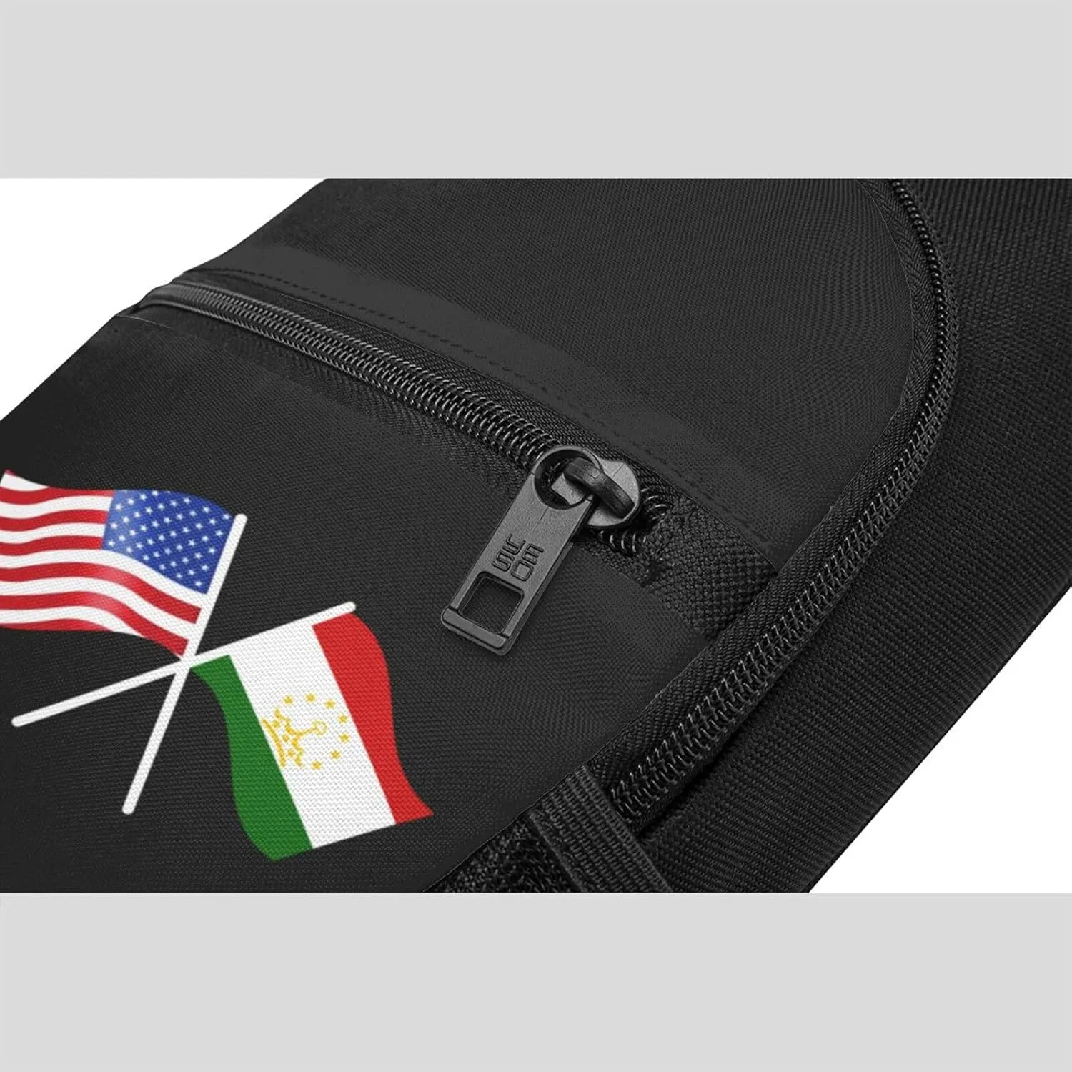 American And Tajikistan Flag Chest Pack Leisure Shoulder Crossbody Chest Bag