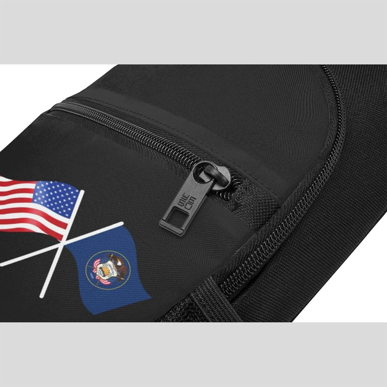American And Utah Flag Chest Pack Leisure Shoulder Crossbody Chest Bag